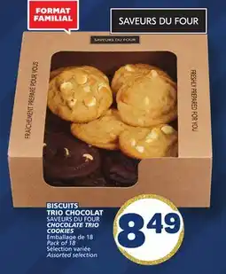 Marché Bonichoix SAVEURS DU FOUR CHOCOLATE TRIO COOKIES offer