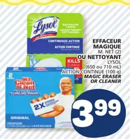 Marché Bonichoix LYSOL MAGIC ERASER OR M. NET (2) CLEANER offer