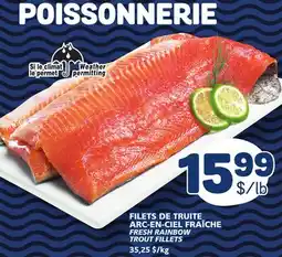 Marché Bonichoix FRESH RAINBOW TROUT FILLETS offer