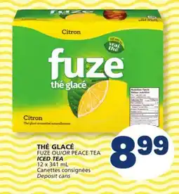 Marché Bonichoix FUZE OR PEACE TEA ICED TEA offer