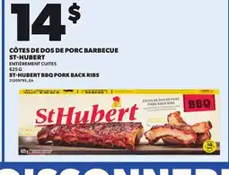 Provigo ST-HUBERT BBQ PORK BACK RIBS, 625 G offer