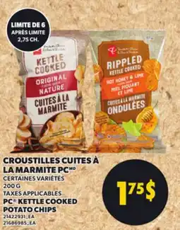 Provigo PC KETTLE COOKED POTATO CHIPS, 200 G offer