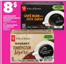 Provigo PC SINGLE SERVE COFFEE PODS, 12 UN offer