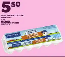 Provigo BURNBRAE NESTLAID WHITE EGGS, 12 UN offer
