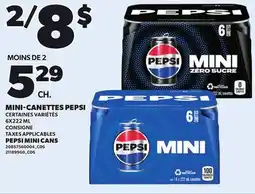 Provigo PEPSI MINI CANS, 6X222 ML offer