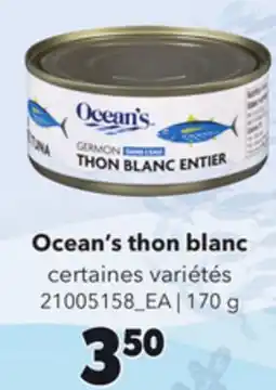 Provigo OCEAN'S THON BLANC, 170 G offer