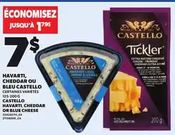 Provigo CASTELLO HAVARTI, CHEDDAR OR BLUE CHEESE, 125-200 G offer