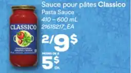 Provigo CLASSICO PASTA SAUCE, 410 – 600 ML offer