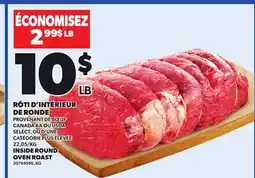 Provigo INSIDE ROUND OVEN ROAST offer