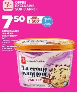 Provigo PC CREAM FIRST ICE CREAM, 1,5 L offer