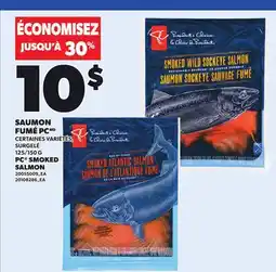 Provigo PC SMOKED SALMON, 125/150 G offer