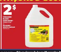 Provigo SANS NOM WHITE VINEGAR, 4 L offer