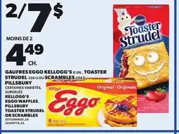 Provigo KELLOGG'S EGGO WAFFLES 8 UN., PILLSBURY TOASTER STRUDEL, 326 G OR SCRAMBLES 204 G offer