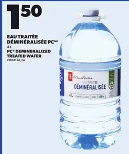 Provigo PC DEMINERALIZED TREATED WATER, 4 L offer