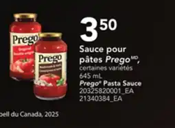 Provigo PREGO PASTA SAUCE, 645 ML offer