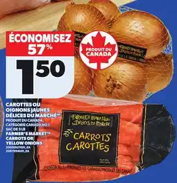 Provigo FARMER'S MARKET CARROTS OR YELLOW ONIONS, SAC DE 3 LB offer