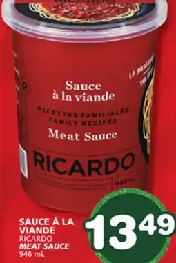 Marches Tradition RICARDO MEAT SAUCE offer
