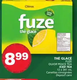 Marches Tradition FUZE PEACE TEA ICED TEA offer