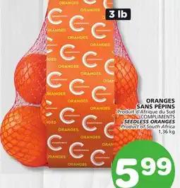 Marches Tradition COMPLIMENTS SEEDLESS ORANGES South Product of South Africa offer