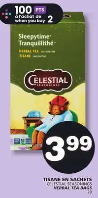 Marches Tradition CELESTIAL SEASONINGS HERBAL TEA BAGS offer