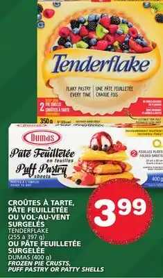 Marches Tradition DUMAS FROZEN PIE CRUSTS, PUFF PASTRY OR PATTY SHELLS offer