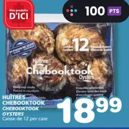 Marches Tradition CHEBOOKTOOK OYSTERS offer