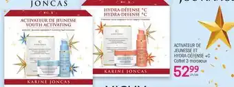 Uniprix KARINE JONCAS ACTIVATEUR DE JEUNESSE ET HYDRA-DÉFENSE +C Coffret 3 morceaux offer