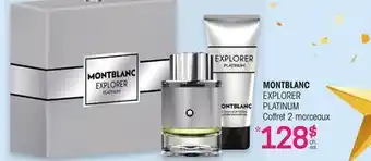 Uniprix MONTBLANC EXPLORER PLATINUM Coffret 2 morceaux offer