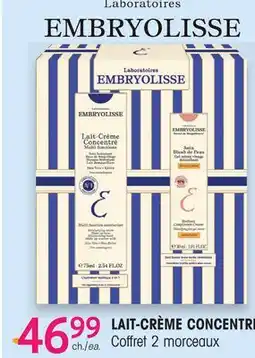 Uniprix Laboratoires Embryolisse LAIT-CRÈME CONCENTRÉ offer