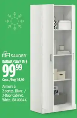 Canadian Tire Sauder 2-Door Cabinet White offer