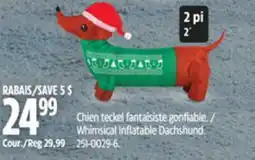 Canadian Tire Whimsical Inflatable Dachshund offer