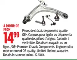 Canadian Tire OE+ Premium Chassis Components. Engineered to meet or exceed OE quality offer