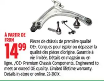 Canadian Tire OE+ Premium Chassis Components. Engineered to meet or exceed OE quality offer
