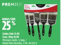 Canadian Tire Premier Mixed Paint Brushes offer