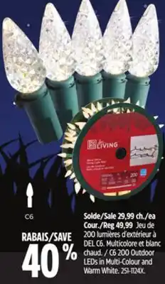 Canadian Tire For Living C6 200 Outdoor LEDs offer