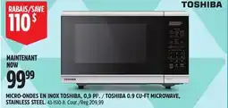 Canadian Tire TOSHIBA 0.9 CU-FT MICROWAVE offer