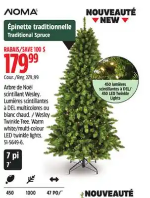 Canadian Tire Wesley Twinkle Tree. Warm white/multi-colour LED twinkle lights offer