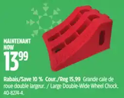 Canadian Tire Large Double-Wide Wheel Chock offer