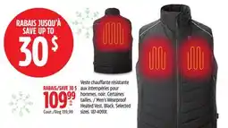 Canadian Tire Men's Wearproof Heated Vest, Black offer