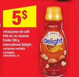 Maxi REHAUSSEUR DE CAFÉ 946 ML OU MOUSSE FROIDE 396 G INTERNATIONAL DELIGHT offer
