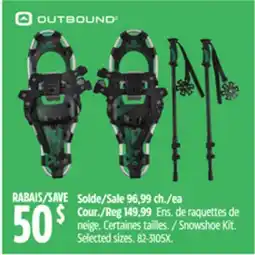 Canadian Tire Snowshoe Kit. Selected sizes offer