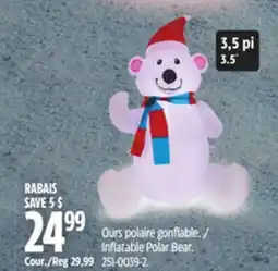 Canadian Tire Gemmy Inflatable Polar Bear offer