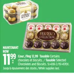 Canadian Tire Taxable Selected Chocolates and Biscuits offer