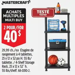 Canadian Tire 4-Shelf Storage Rack offer