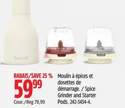 Canadian Tire Spice Grinder and Starter Pods offer