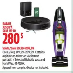 Canadian Tire Shark Selected Robotic Vacs and Hand Vac offer