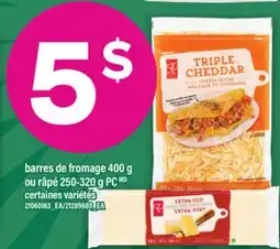 Maxi BARRES DE FROMAGE 400 G OU RÂPÉ 250-320 G PC offer