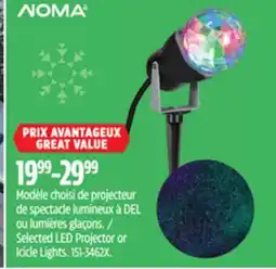 Canadian Tire For Living Selected LED Projector or Icicle Lights offer