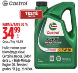 Canadian Tire High-Mileage Engine Oil offer