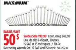 Canadian Tire Maximum 30-Pc Ratcheting Wrench Set offer